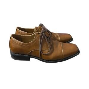Alfani Men's Adam Cap‎ Toe Brown Oxford Dress Shoes Size 11
